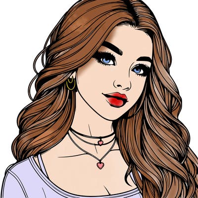 detailed realistic girl