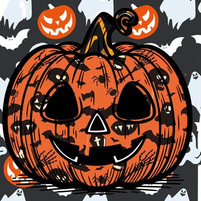 halloween pumpkin drawing