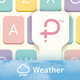 Pastel Keyboard Themes Color