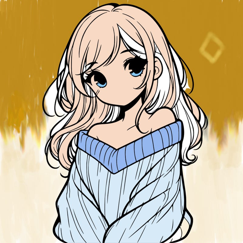 shy pretty girl wearing a sweater that is falling off one shoulder portrait