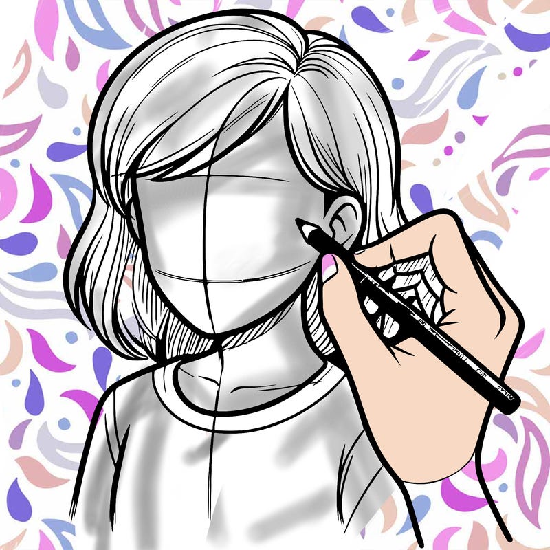 drawing a realistic person