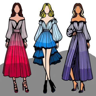 fashion models dresses