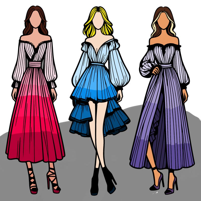 fashion models dresses