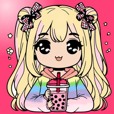 girl with boba