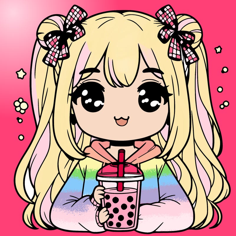 girl with boba