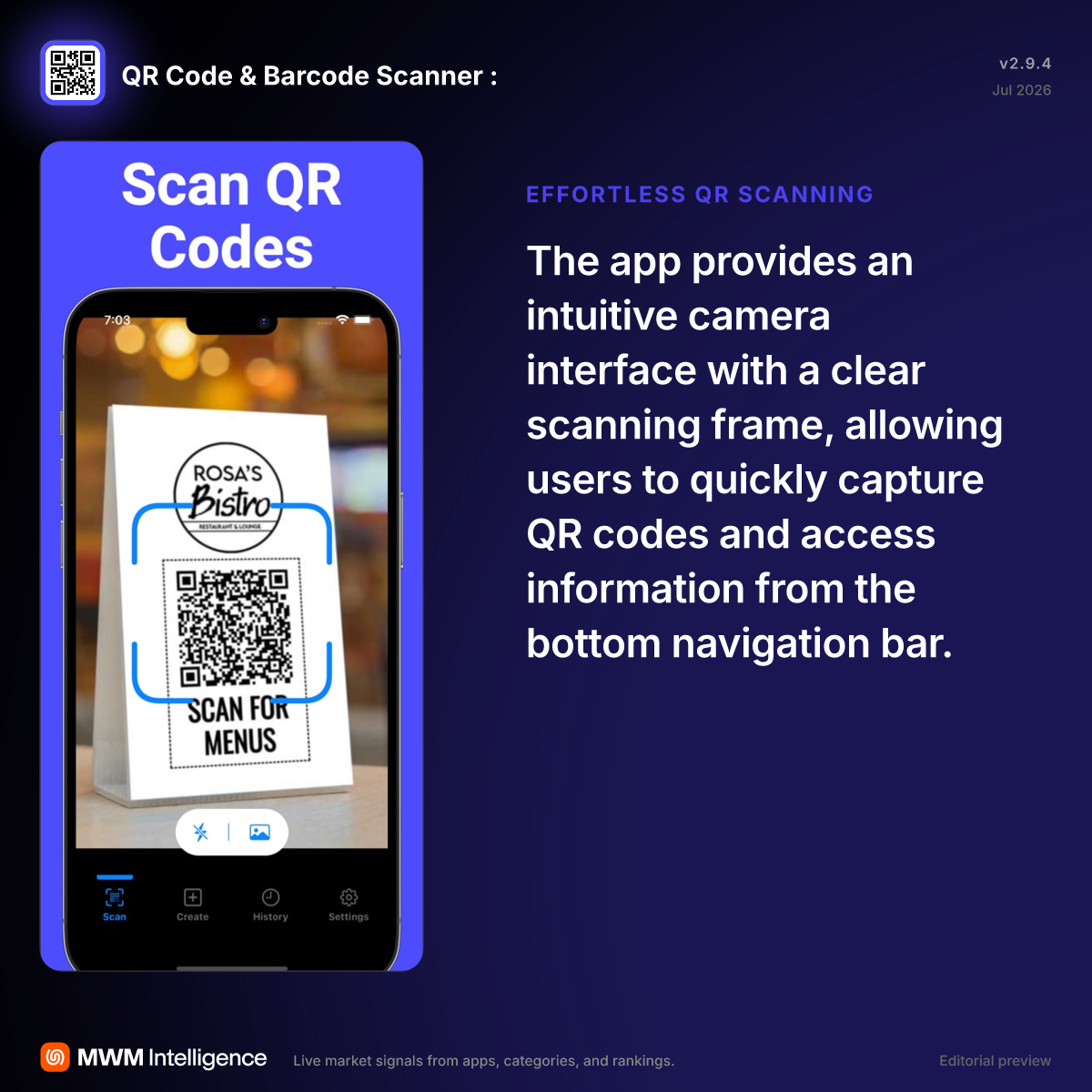 QR Code & Barcode Scanner : - Utilities App | MWM