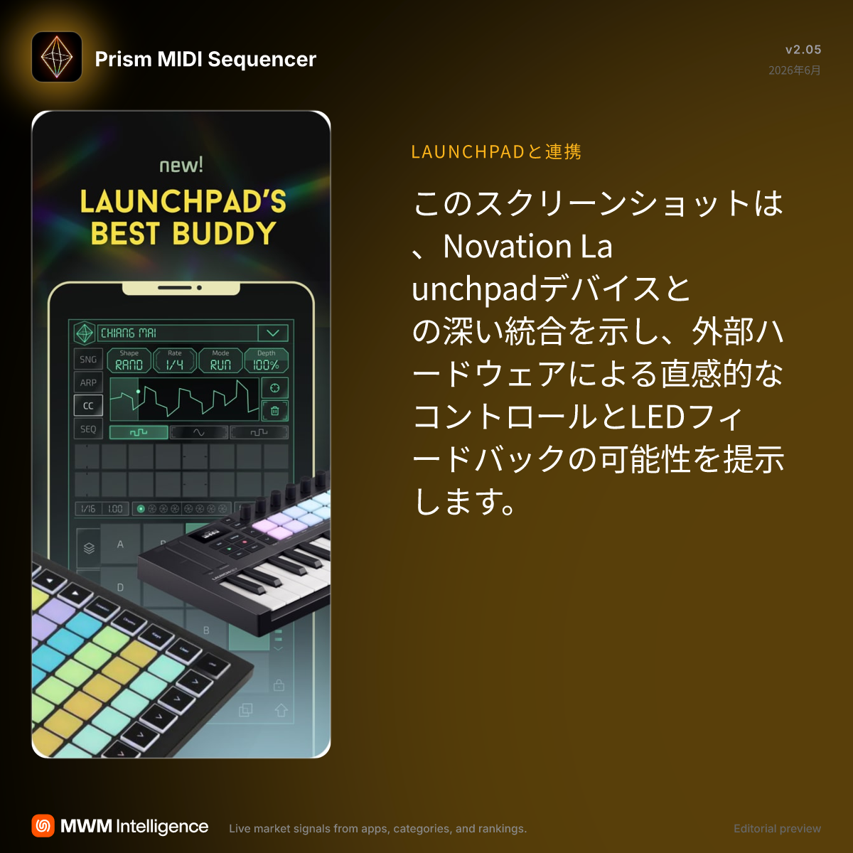 Prism MIDI Sequencer - ミュージックアプリ | MWM