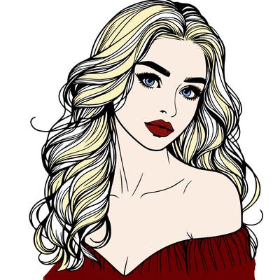 beautiful realistic girl