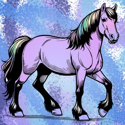 realistic horse