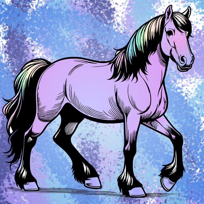 realistic horse