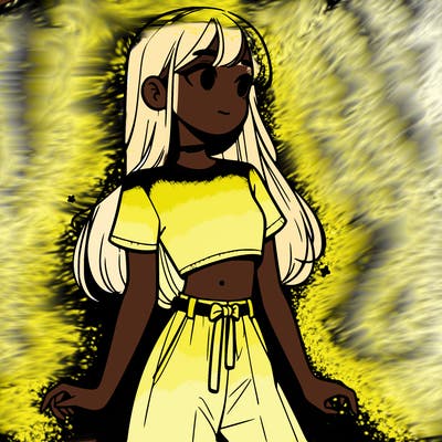 girl in a cute crop top