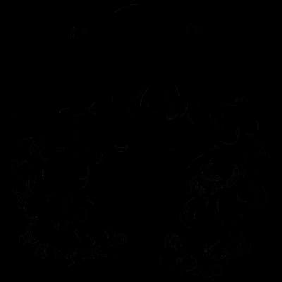 realistic girl with a santa hat curly hair and lips