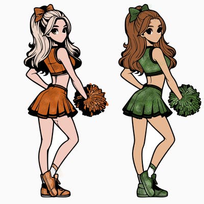 realistic cheerleader