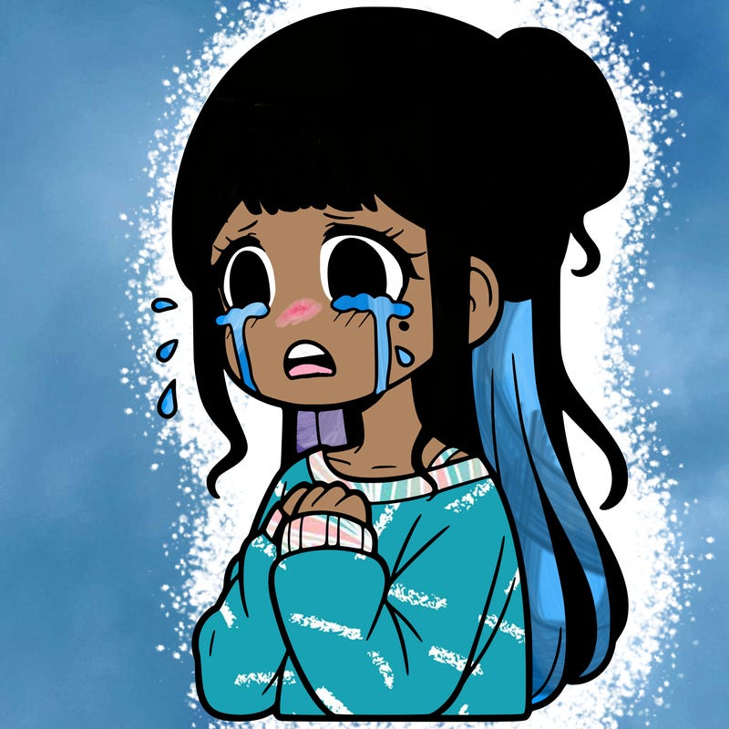 girl crying