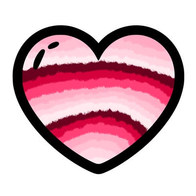 a blank heart