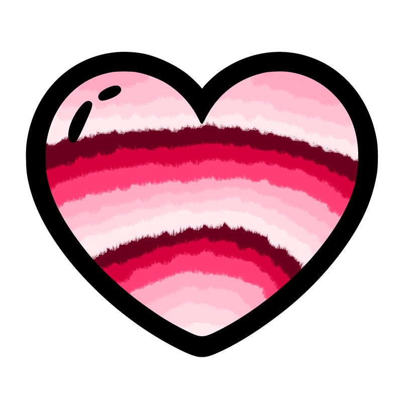 a blank heart