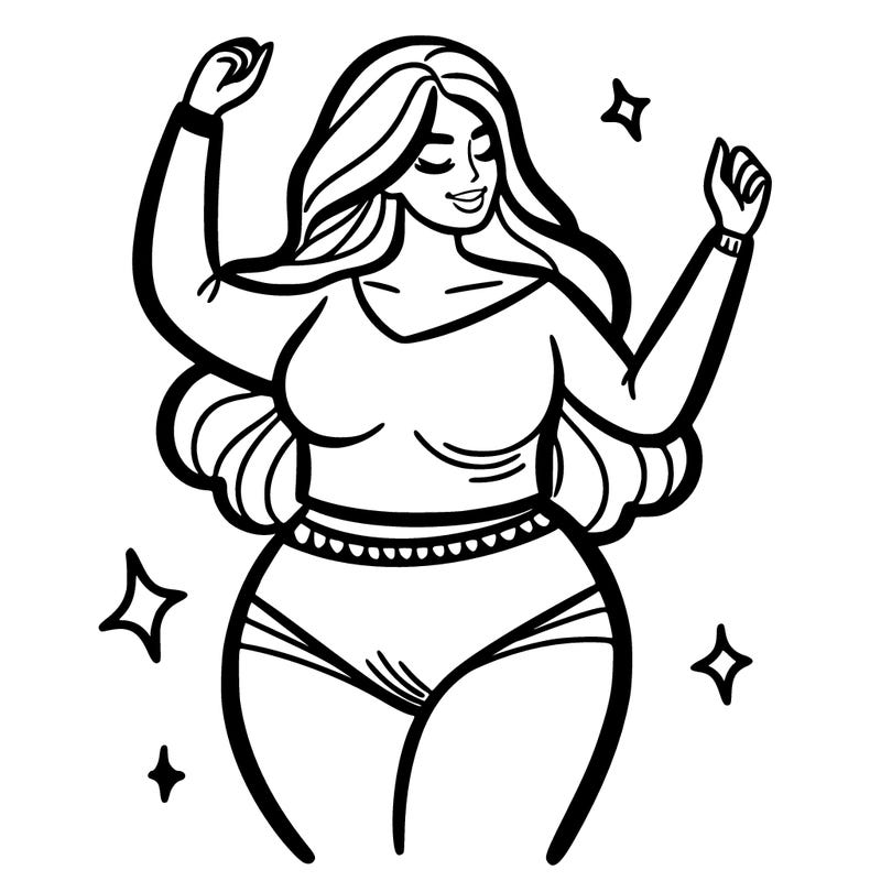 curvy woman