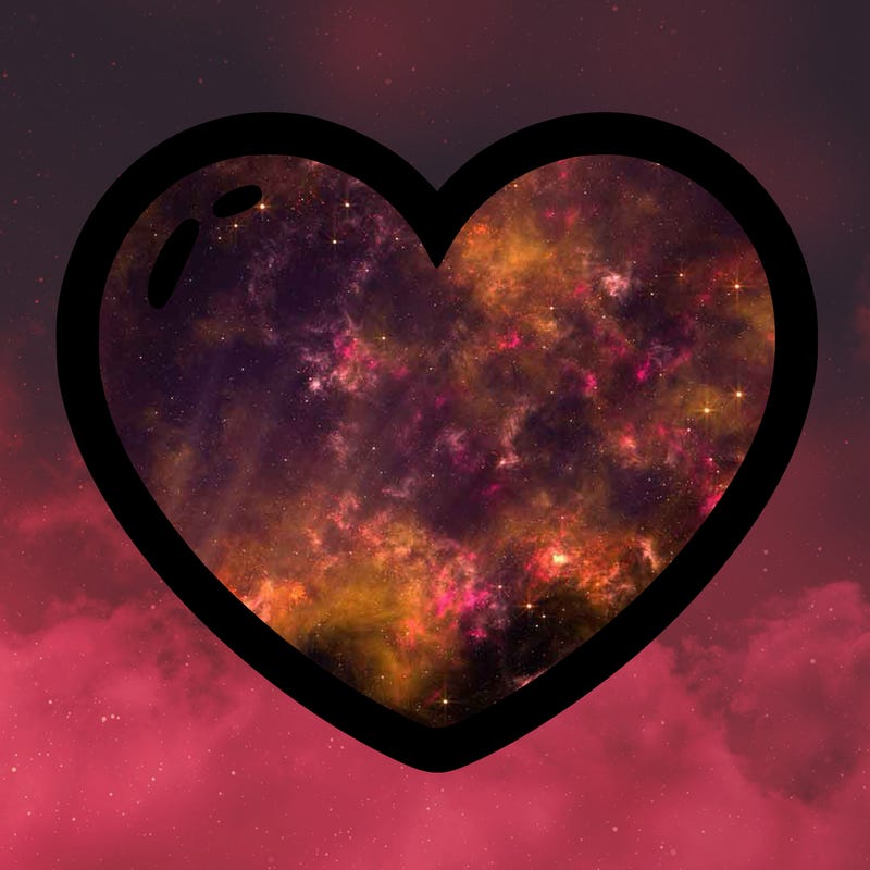 a blank heart