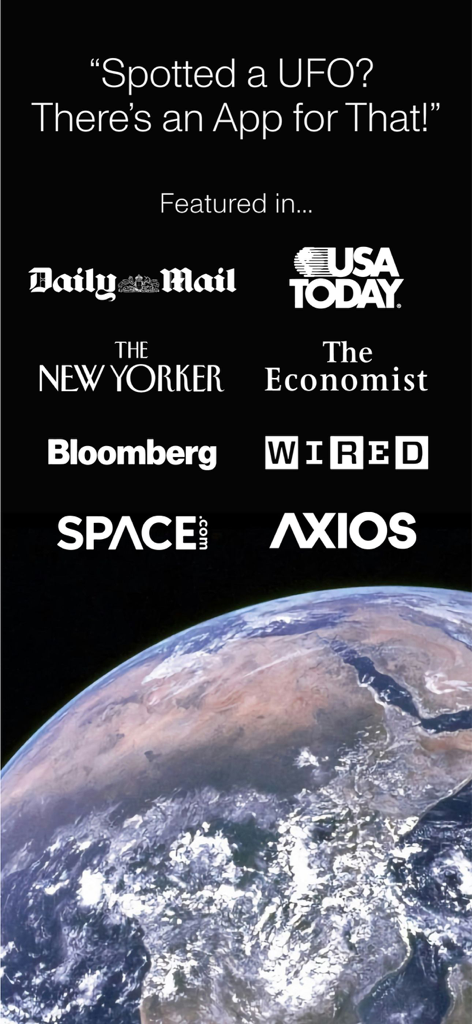 Liste großer Medien wie Wired und Bloomberg, die die Enigma-App vorgestellt haben