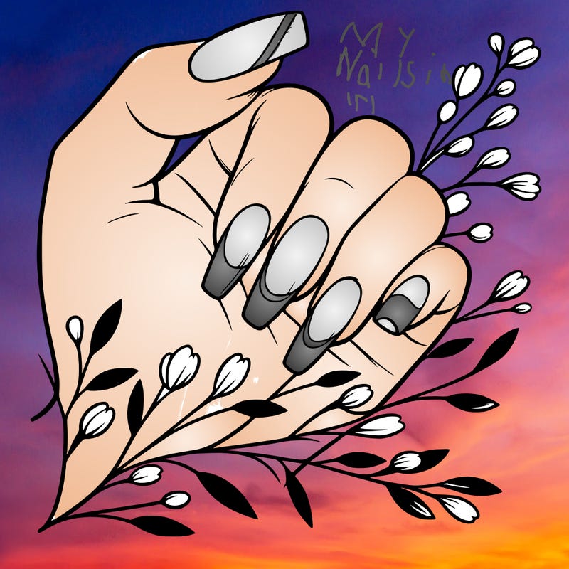 nails with french tip