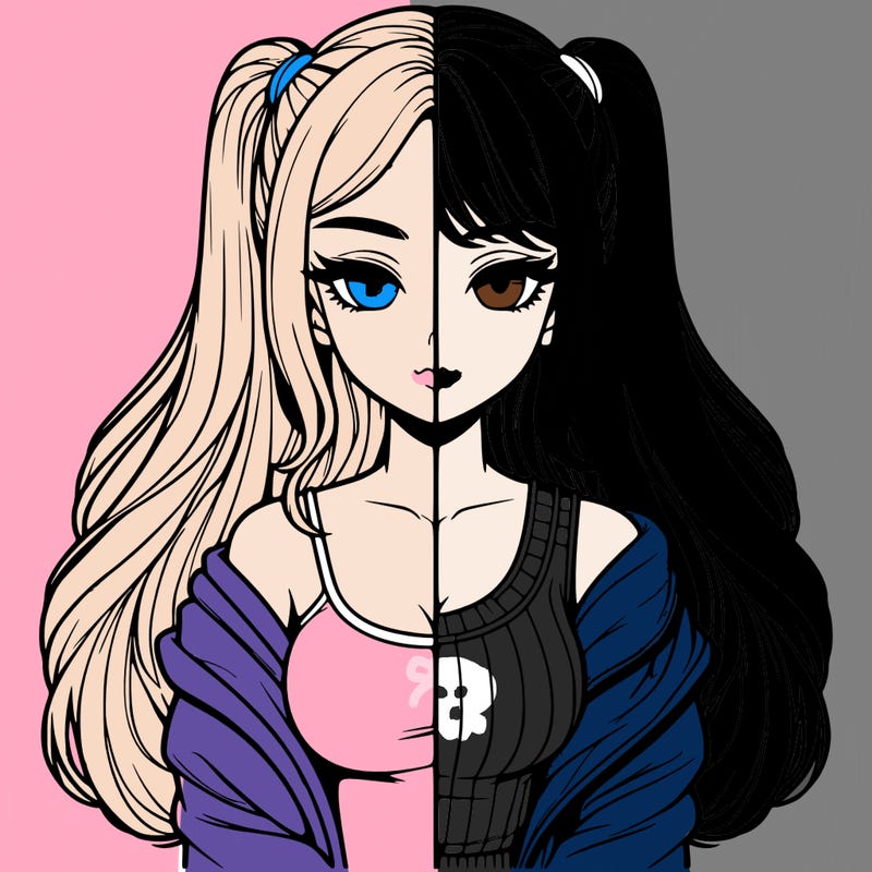 realistic girl split