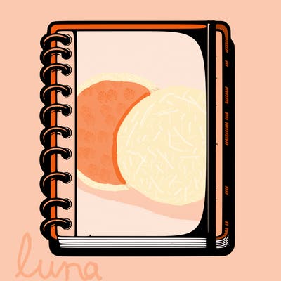blank, realistic notebook
