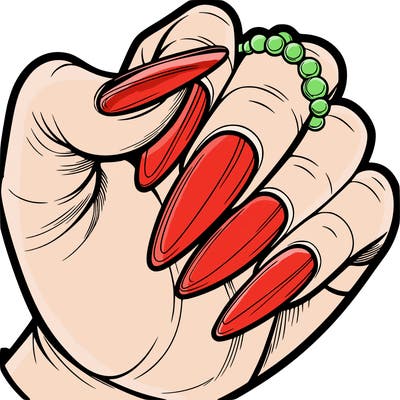 beautiful hand with nice nails