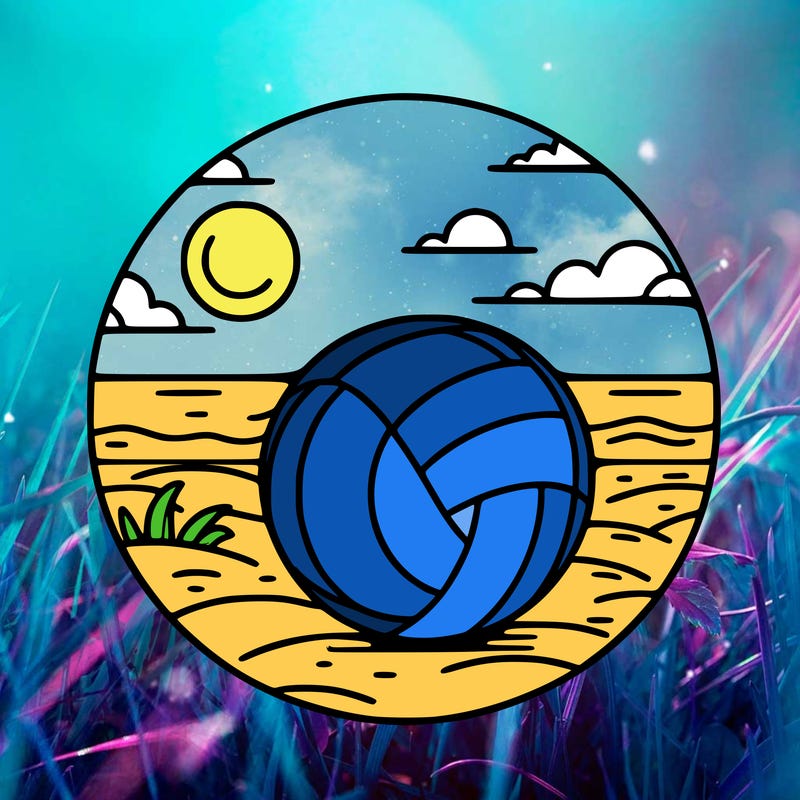 volleyball on a beach
