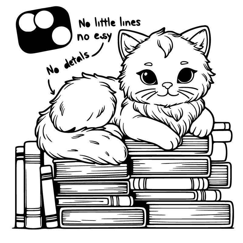 a cat on books