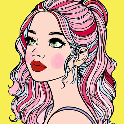 beautiful realistic girl