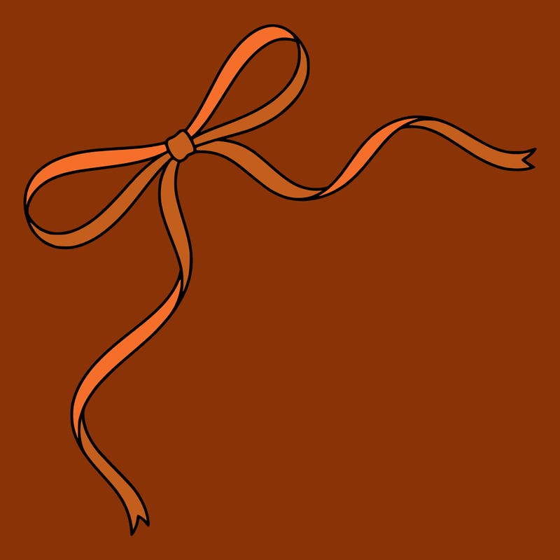 bow alone thin ribbon