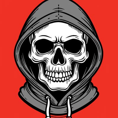 skull hoodie