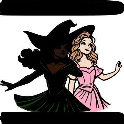 elifiba and glinda from wicked realistic
