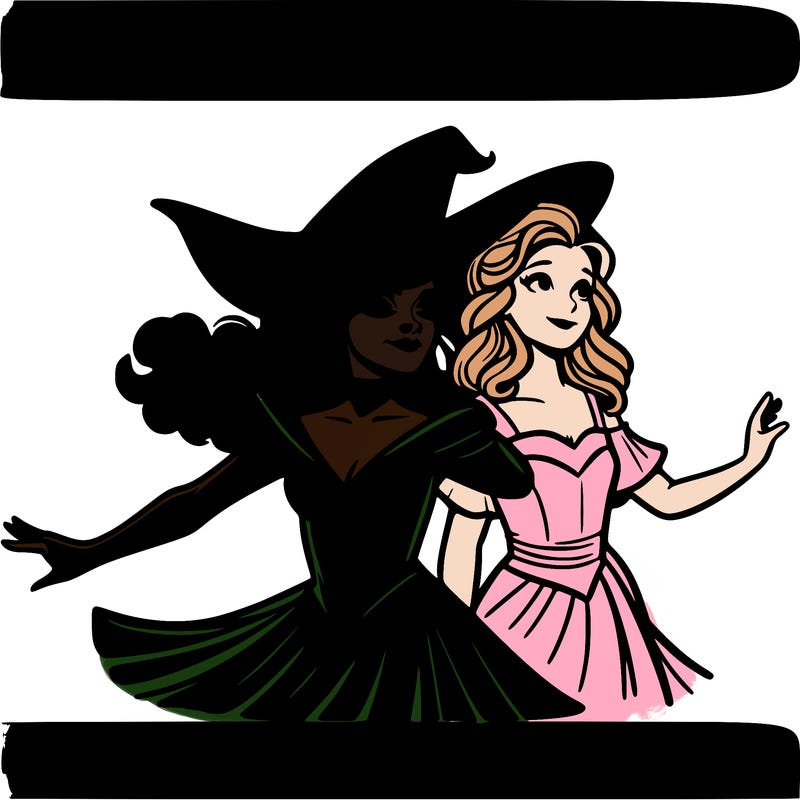 elifiba and glinda from wicked realistic