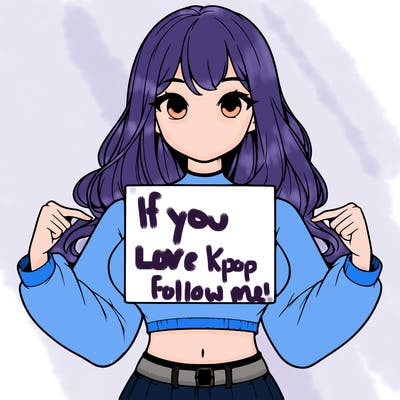 girl holding a blank sign in a long sleeve crop top