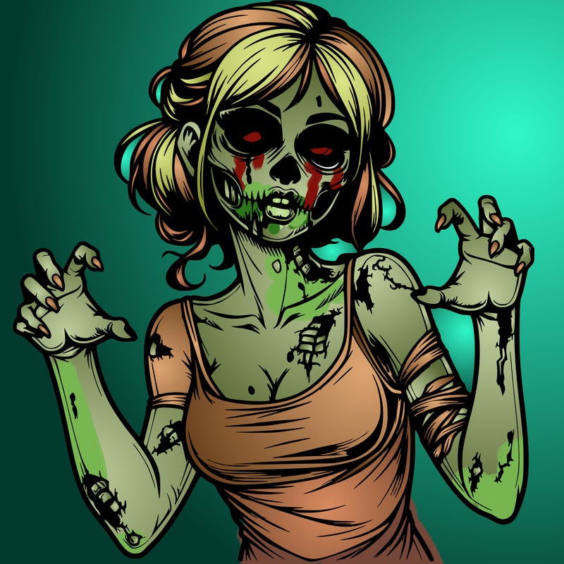 realistic zombie girl