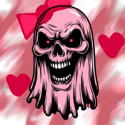 realistic scary ghost face