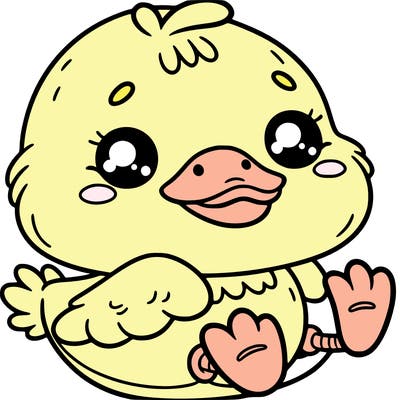 a cute funny duck