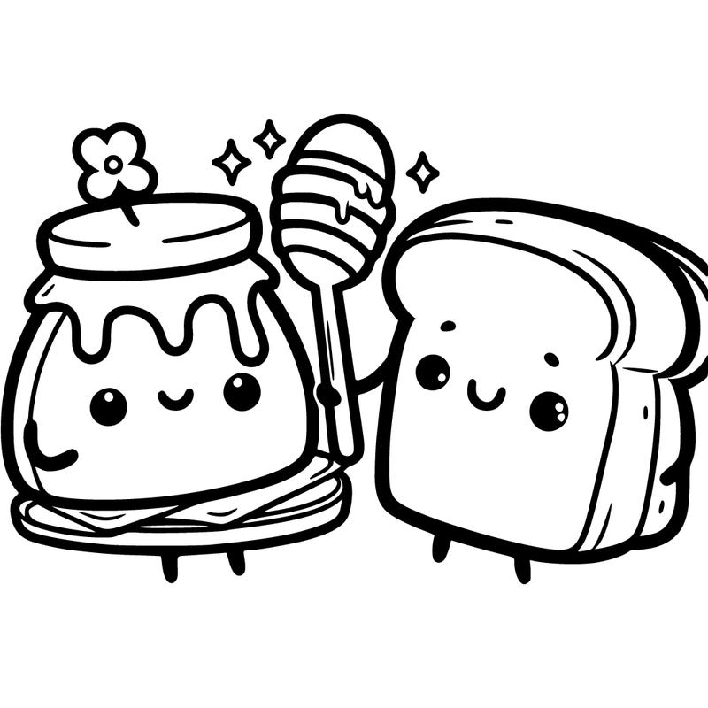 honey and toast