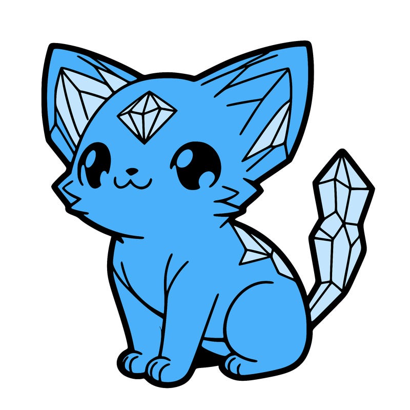 crystal kitten