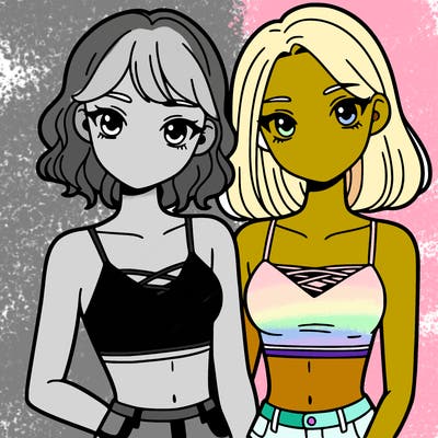 girls with crop tops