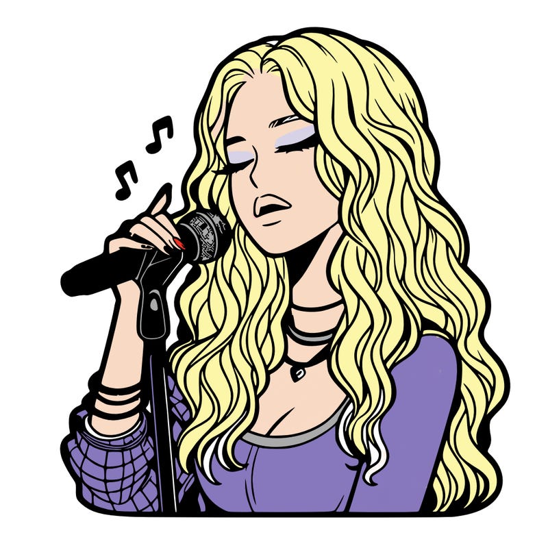 realistic female singer