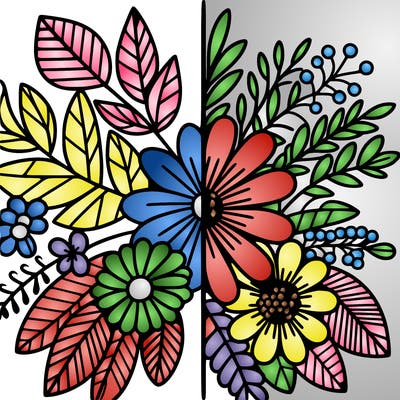 flowers split