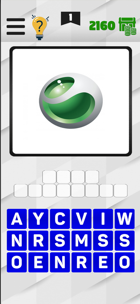 BrandMaster Logo Quiz juego que muestra el logo de Sony Ericsson para adivinar