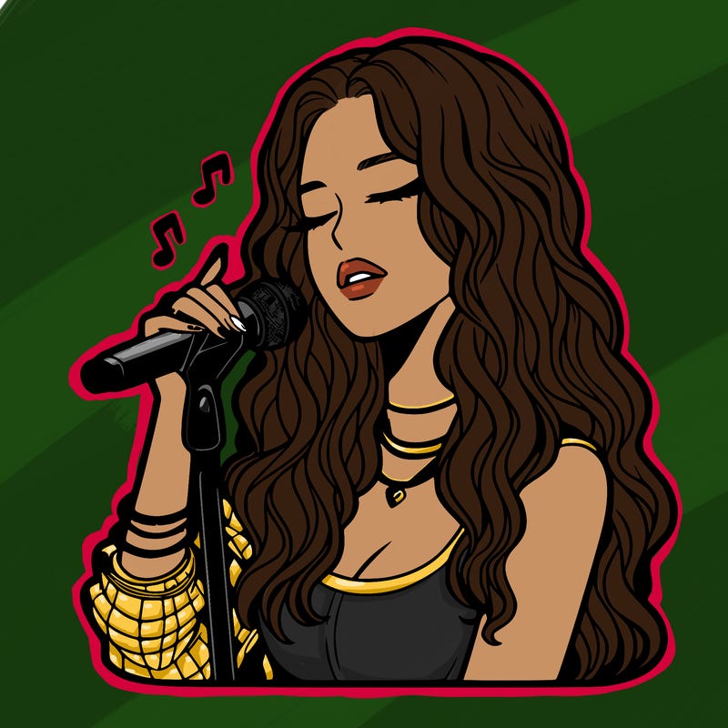 realistic female singer