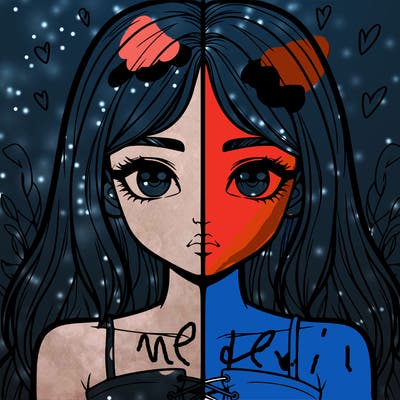 realistic girl split