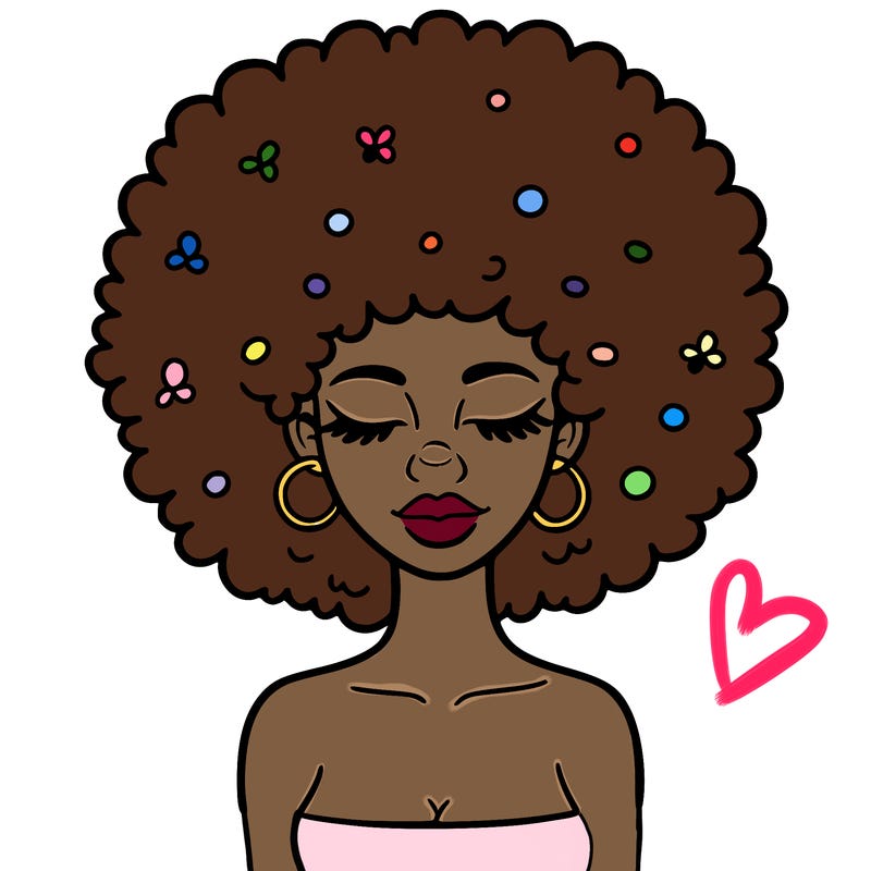 afro woman