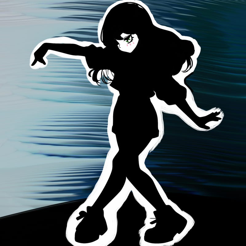 realistic girl danceing