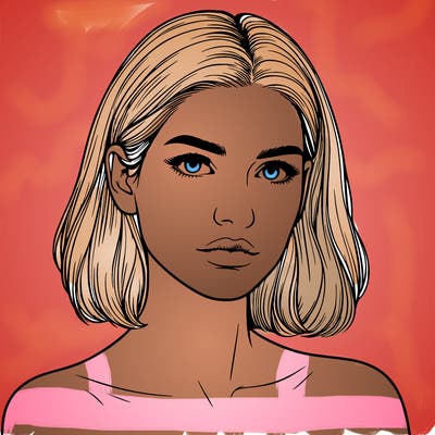 realistic portrait of woman