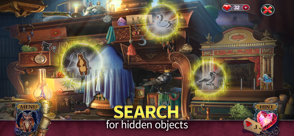 Sparkle of Talent (F2P) - Searching for hidden objects in a mysterious theatrical workshop in the Sparkle of Talent game